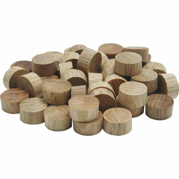 General Tools 1/2 in. Button Head Wood Plugs - Birch 50/Pcs 312012